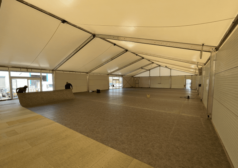 Internal Image of a Marquee Temporary Structure